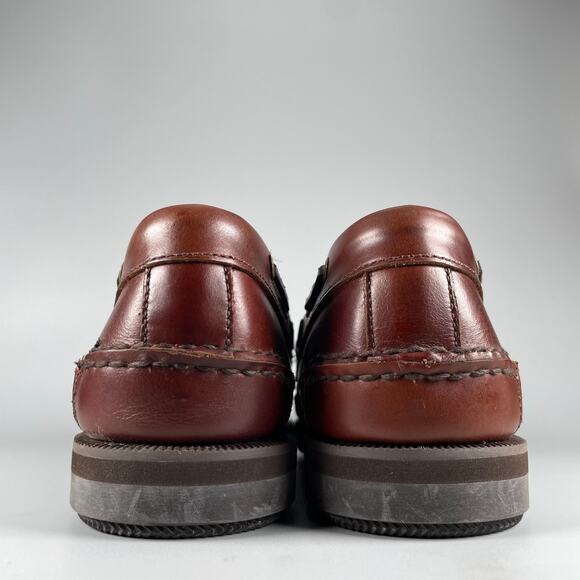 G.H. Bass Henry Men\'s Size 11M Brown Leather Casual Slip On Tassel Kiltie Loafer main image 9